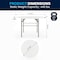 Flash Furniture Round Wh 48Rnd Plastic Bi-Fold Table, 47.75" W, 47.75" L, 29.5" H, Plastic Top, White DAD-122RZ-GG - alternate 8